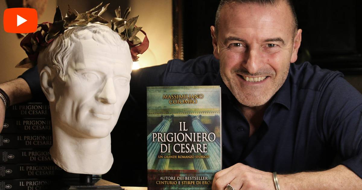 Servizio giornalistico con intervista a Massimiliano Colombo sul romanzo Il prigioniero di Cesare