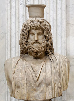 Busto di Giove Serapide conservato ai Musei Vaticani di Roma