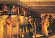 Articoli dell'Antica Grecia. Fidia mostra agli amici i fregi del Partenone