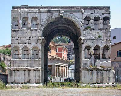 Arco di Giano nel Foro Boario di Roma
