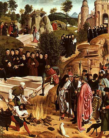 "Ossa del Battista" del pittore olandese Geertgen tot Sint Jans (1485 circa)