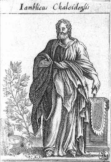 Il filosofo Giamblico, esponente di spicco della scuola filosofica del neoplatonismo