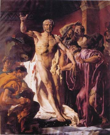 "La morte di Seneca" di Joseph-Noël Sylvestre (1847-1926)