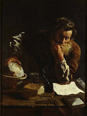 Archimede nel dipinto di Domenico Fetti (1620)