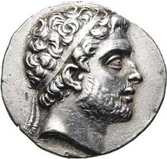 Moneta con raffigurazione di Filippo V di Macedonia